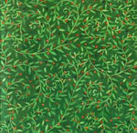 12 X12 holly vine embossed pap