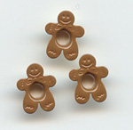 Eyelets-Gingerbread Boy, 12pk