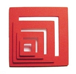 Candy Apple red square shaker shapes