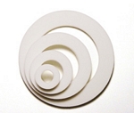 white circle shaker shapes