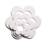 white flower shaker shapes